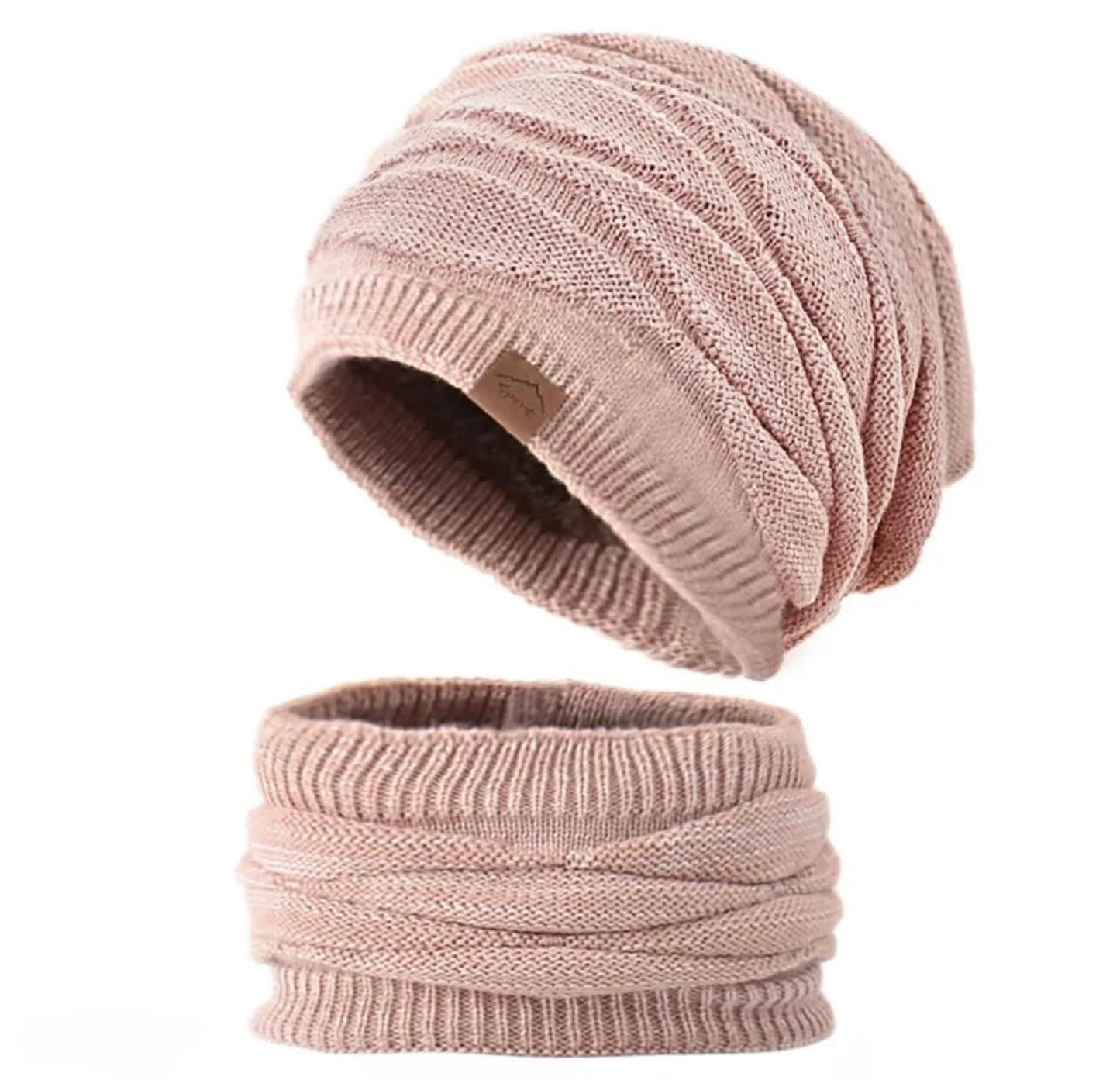 Beanie and Scarf Winter Fleece Set